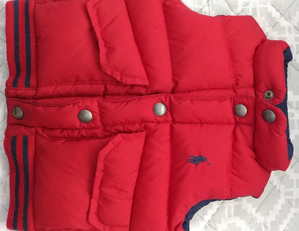 Ralph Lauren reversible puffer vest size 12 month